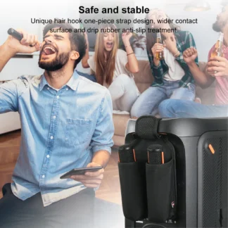 Soporte de almacenamiento para colgar micrófono, bolsa organizadora para micrófono, bolsa de almacenamiento para JBL PartyBox, accesorios para micrófono inalámbrico