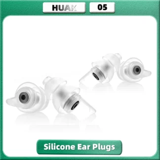 HUAK Tapones para los oídos de silicona para cancelación de ruido Concierto de alta fidelidad Músicos reutilizables Motocicletas Trabajo para dormir, Estudio, Nadar