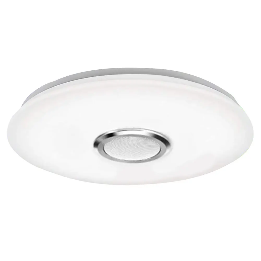 Lámpara de techo moderna, luz de techo LED RGB regulable, Control por aplicación, lámpara LED inteligente compatible con Bluetooth para dormitorio y sala de estar