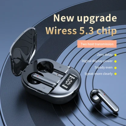 Soleeanre-auriculares inalámbricos deportivos con pantalla Digital, cascos con micrófono estéreo, compatibles con todos los teléfonos inteligentes