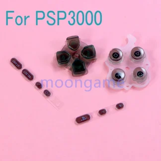 1 Juego de botones transparentes de repuesto para consola de juegos PSP 3000, tecla de botones de inicio seleccionada d-pad para pieza de reparación PSP3000