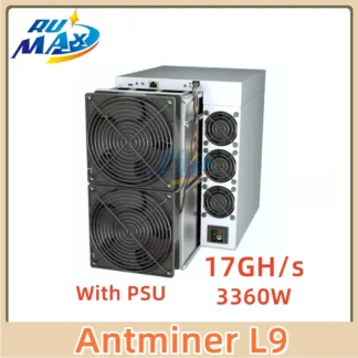 Nuevo Bitmain Antminer L9 17GH/s Scrypt Litecoin/Dogecoin Miner - 210J/GH Ultra-eficiencia con fuente de alimentación de 3260W Envío rápido HK stock