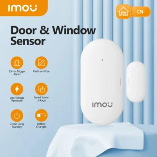 IMOU-Sensor inteligente de puerta y ventana WiFi Zigbee 3,0, aplicación Imou Life, protección de seguridad para el hogar, notificación en tiempo Real