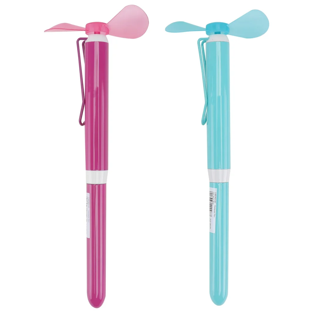 Bolígrafo creativo con ventilador, bolígrafos metálicos únicos, bolígrafos de escritura geniales para adolescentes, suministros escolares, 2 uds.