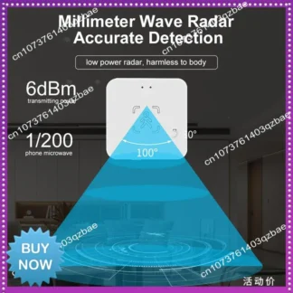 Sensor de presencia humana Ltem Tuya, 24G, presencia humana, Sensor de Radar de onda milimétrica, detección de luz