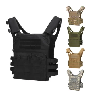 Chaleco táctico de nailon, armadura corporal, portador de caza, accesorios Airsoft, chalecos de camuflaje MOLLE de combate