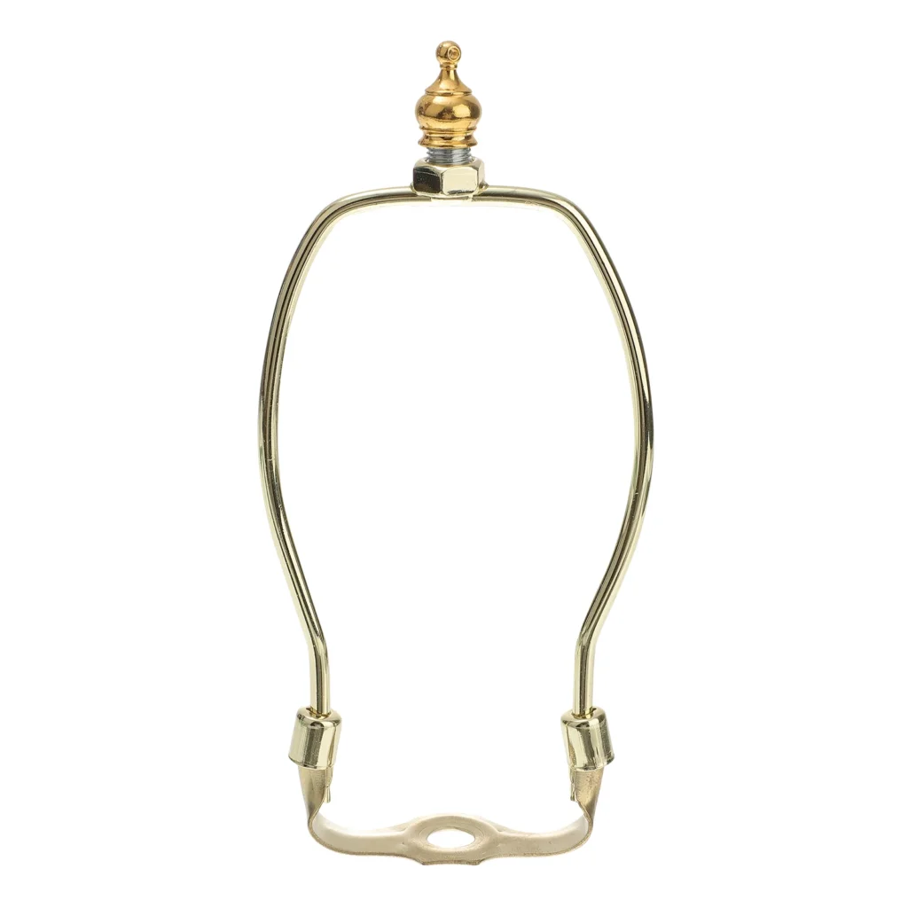 Marco de bocina de barniz al horno electrochapado, soporte de lámpara de arpa, soporte de pantalla, accesorios de iluminación para lámparas de pie de mesa, 6 pulgadas