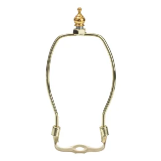 Marco de bocina de barniz al horno electrochapado, soporte de lámpara de arpa, soporte de pantalla, accesorios de iluminación para lámparas de pie de mesa, 6 pulgadas