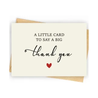 1 unidad, tarjeta de agradecimiento sencilla, tarjeta de agradecimiento divertida para hombres y mujeres, tarjeta de regalo de agradecimiento para el jefe del maestro, una pequeña tarjeta para decir un gran