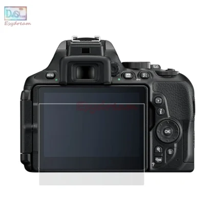 Protector de pantalla LCD de vidrio autoadhesivo, cubierta protectora para Nikon D5300 D5500 D5600