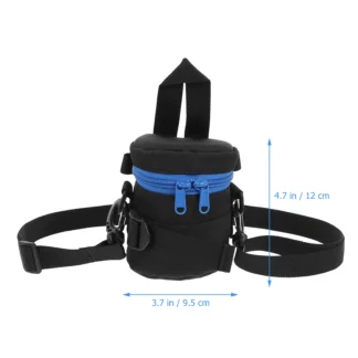 Estuche para gafas de cámara portátil, resistente al agua, a prueba de golpes, bolsa de poliéster, cinturón ajustable, almacenamiento de lentes protectores, bolsa de fotografía, 1 Uds.