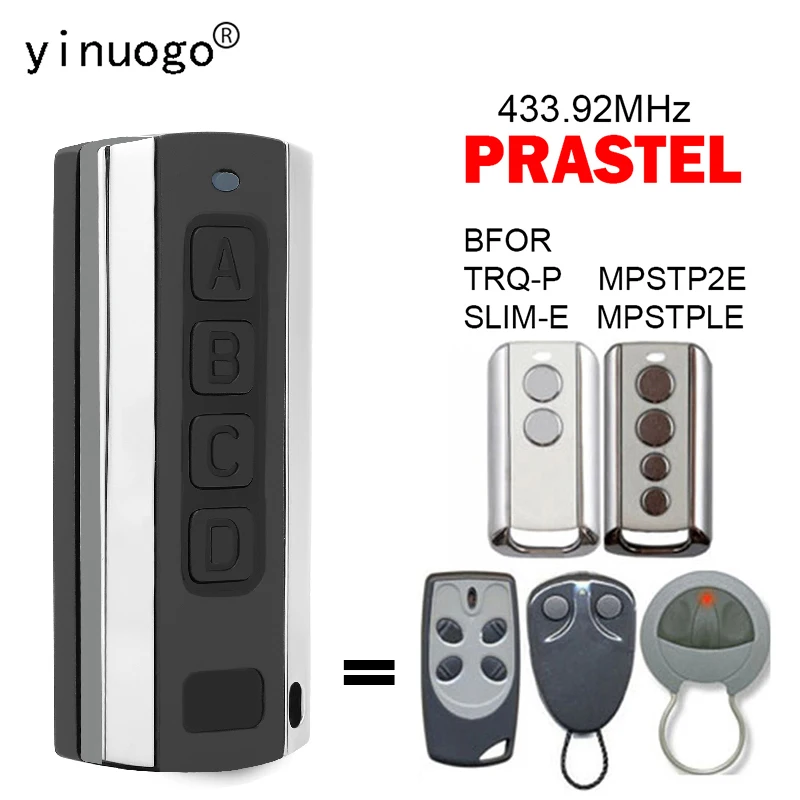 PPRASTEL BFOR TRQ-P SLIM-E MPSTP2E MPSTPLE Control remoto para puerta de garaje clon 433MHz abridor de puerta de garaje copia de Control de puerta eléctrica