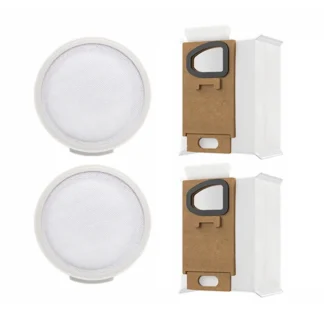Bolsa de polvo con filtro de vacío A24R, 4 Uds., para Roborock H7, palo inalámbrico, repuestos de aspiradora, bolsa de polvo con filtro frontal y trasero
