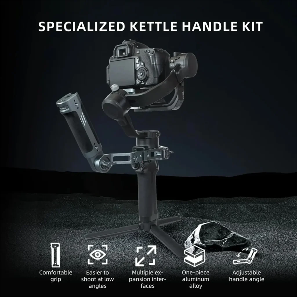 A45U-empuñadura ergonómica de mano Universal, eslinga de Metal, mango de cardán para estabilizador de cardán RS4 PRO RS3 RSC2 RS3