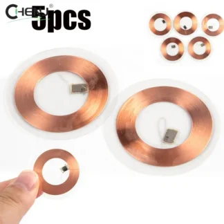 Tarjeta de acceso para teléfono móvil, 5 unidades/set, 125KHz ID T5577, bobina de cobre regrabable, Keyfob RFID, ultrafino