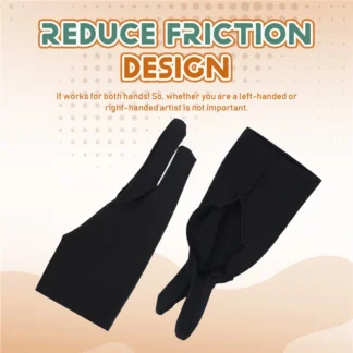 Qy-guante de artista de dos dedos, 6 uds., guante de dibujo antimanchas para tableta gráfica, Ipad, pintura, bocetos