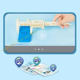 J60A Modelo calibración Vernier madera ensamble juguete con tornillos destornillador Hands On Science Educational