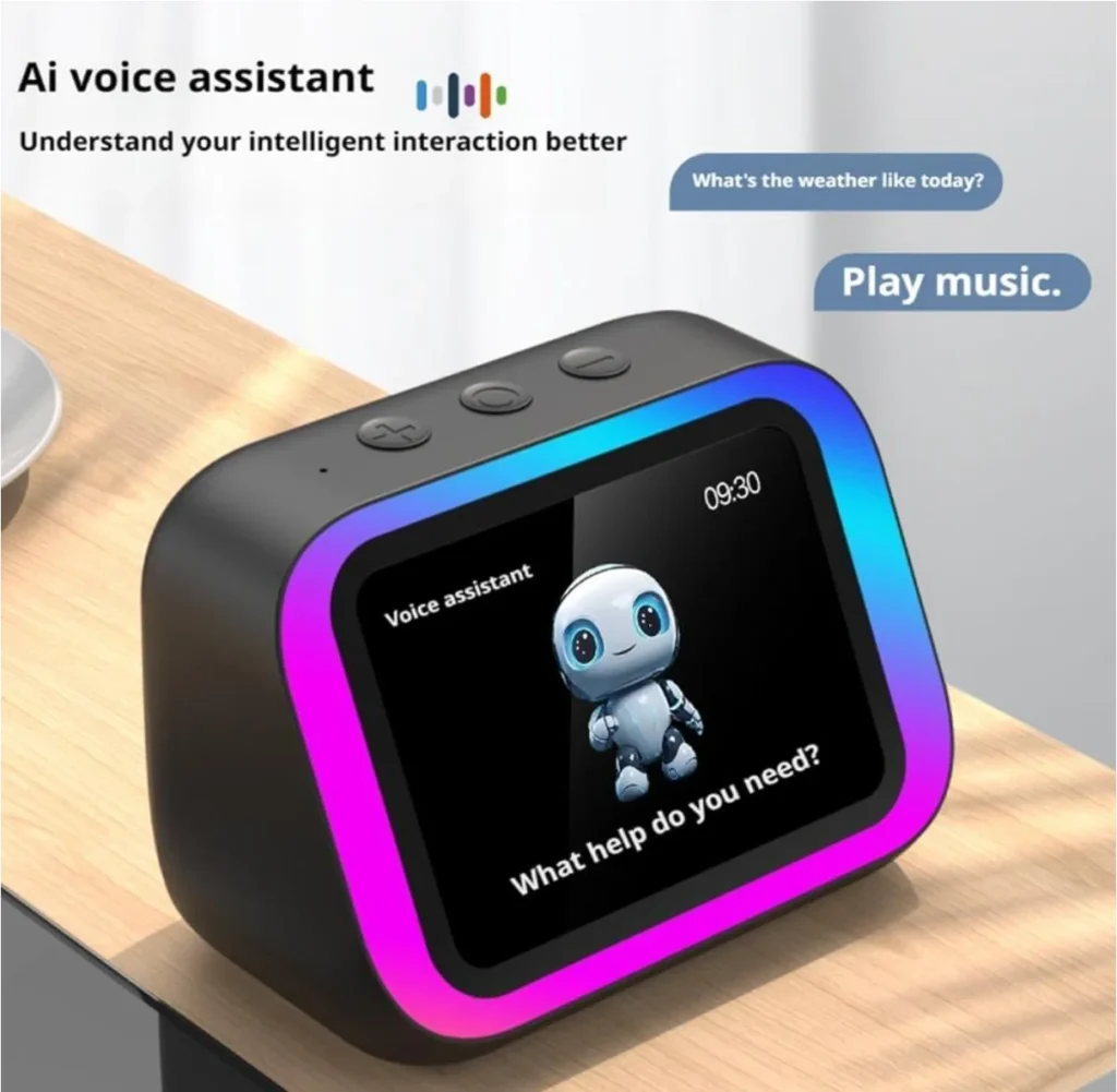 AI inteligente Bluetooth 5,4 altavoz asistente de voz pantalla táctil HDTouch álbum electrónico despertador sonido estéreo de alta fidelidad