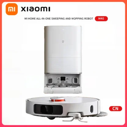 Xiaomi Robot aspirador y fregona M40, navegación Lidar, vaciado automático de polvo y Base autolimpiante, Ultra succión de 12000Pa, para pelo de mascotas