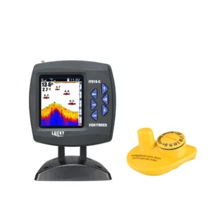 Lucky Bait Boat Fishing Sonar FF918CS-W Pantalla de matriz de puntos de colores de 3,5 pulgadas con sensor inalámbrico tipo W