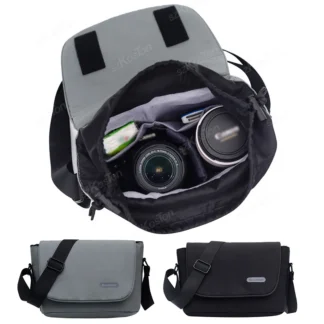 Bolsa bandolera Universal para fotografía, bolsa de almacenamiento cruzada para cámara DSLR, organizador de viaje al aire libre, capacidad de 5L, resistente al agua