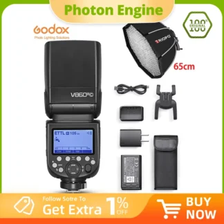 Godox V860III V860 III TTL II HSS Speedlite Flash para cámaras Canon Sony Nikon Olympus Fuji Panasonic Pentax V860II V850II Upgra