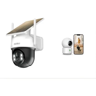 cámara solar seguridad exterior cámara de seguridad 2.5k interior