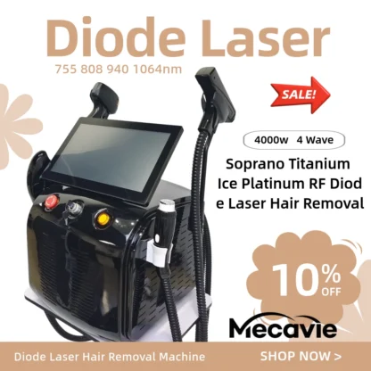 2025 nuevo 4 en 1 Soprano titanio hielo platino diodo 4 ondas láser ND:YAG RF y IPL OPT máquina para modelo de depilación indolora