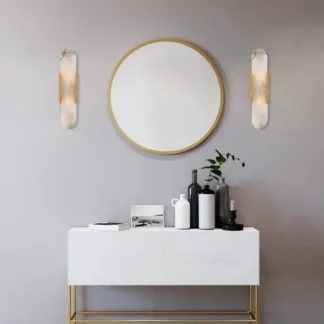 Lámparas de pared de piedra modernas CH para dormitorio, mesita de noche, sala de estar, luminaria, decoración de mármol, decoración de restaurante y Hotel