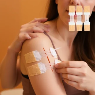 Tirita con cremallera, parche de cierre de heridas indoloro, parches de vendaje para heridas sin sutura, tirita reductora de sutura con cremallera, portátil para exteriores