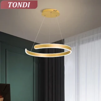 Lámpara colgante Led redonda moderna, luces para restaurante, sala de estar, dormitorio, comedor, cocina, Lustre, lámparas de decoración del hogar