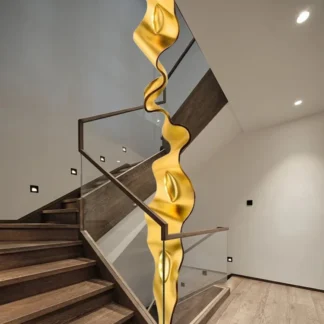 Candelabros de Ojos de Ángel dorados hechos a mano, lámparas LED regulables elegantes, estilo de Metal futurista posmoderno, todo de aluminio para Villa