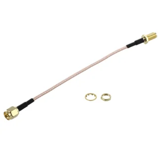 2 uds Ma macho a SMA hembra tuerca mamparo engarzado Rg316 Cable coaxial puente Pigtail Celsius-14Cm y 15Cm-TCE