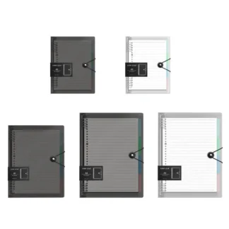 Cubierta de carpeta A5 B5 A4, cuaderno de hojas sueltas transparente, planificador de carcasa, papelería de oficina, cuaderno de notas impermeable