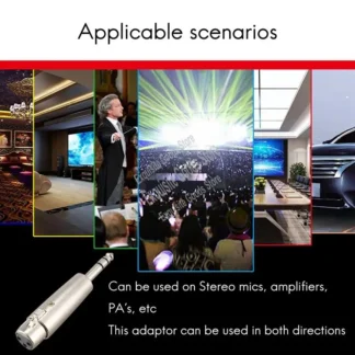 Nuevo XLR a hembra 6,3 Mm JACK PLUG micrófono adaptador de Cable de conexión-nuevo