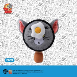 Anime genuino Tom y Jerry Fun Pan huevo frito juguetes de peluche queso de dibujos animados adorno colgante bolsa de almacenamiento regalos de navidad para niñas