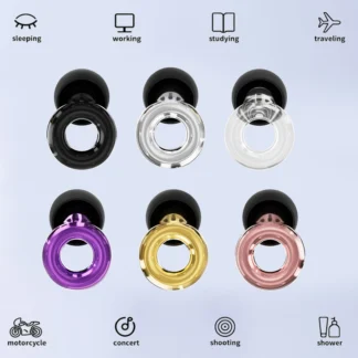 Tapones para los oídos reutilizables de alta fidelidad HUAK - 8 almohadillas para los oídos en XS/S/M/L - Concertiertos y festivales, eventos en vivo, músicos, DJs