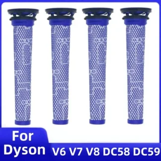 Filtro Hepa para Dyson V6 V7 V8 DC58 DC59 DC61 DC62 DC74 reemplaza filtro HEPA lavable piezas de aspiradora inalámbrica