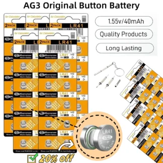 AG3/LR41 10-200 Uds batería alcalina 392 SR41 192 L736 384 nueva batería de pila de moneda para Mini linterna juguetes dispositivos médicos