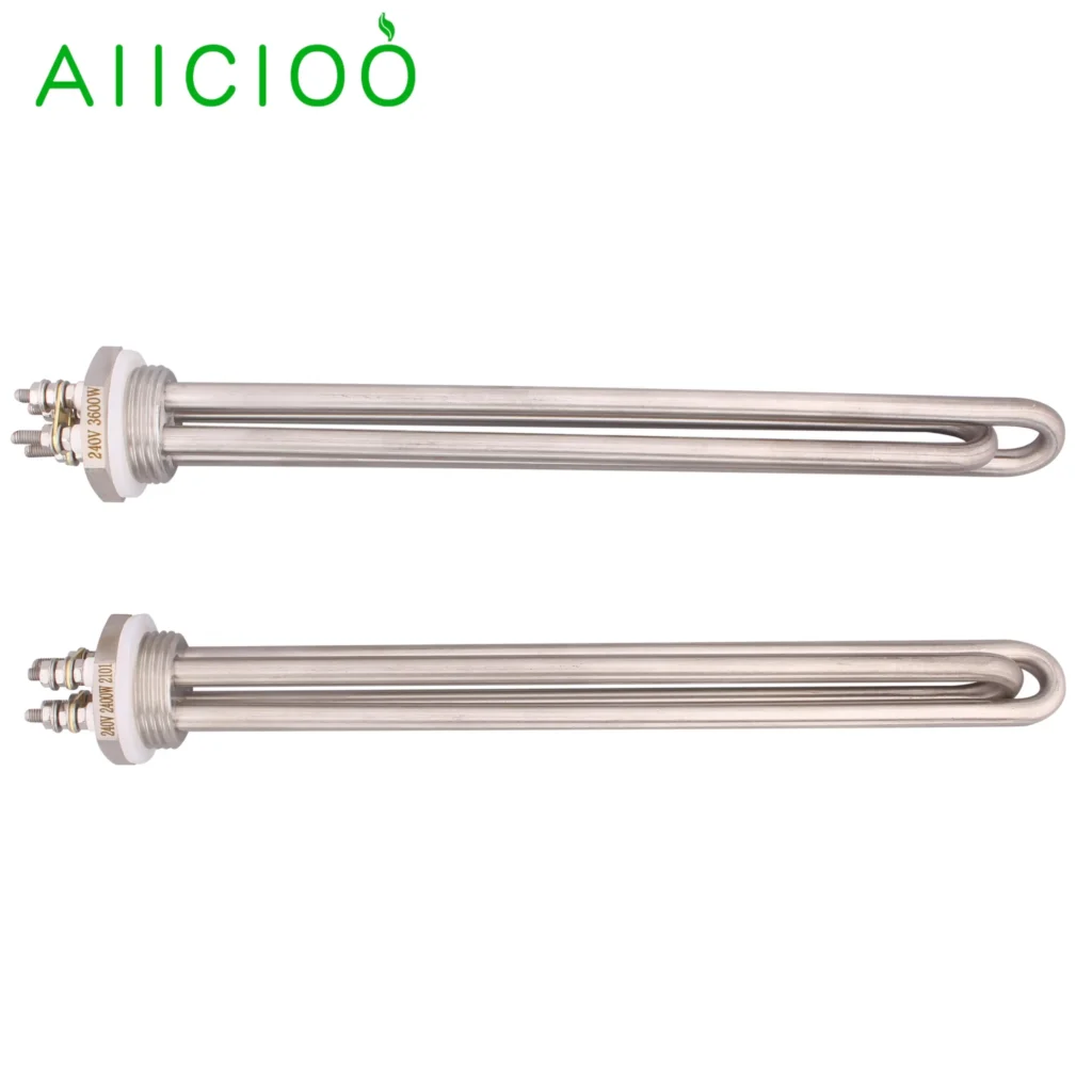 Calentador de agua eléctrico Tubular de acero inoxidable 240, elemento calefactor de inmersión, 1 ", BSP, DN25, 2400 V, 3600w/304 w