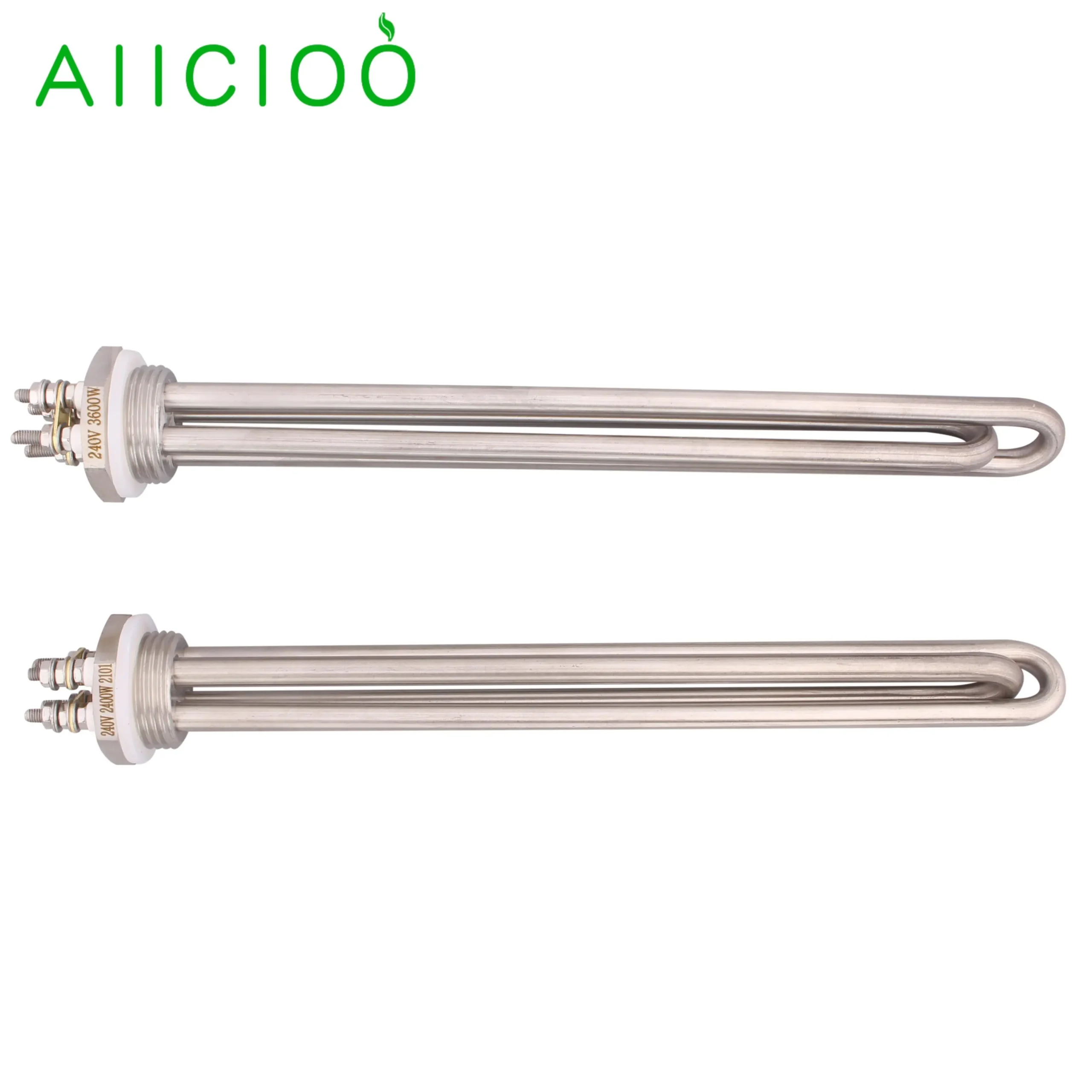 Calentador de agua eléctrico Tubular de acero inoxidable 240, elemento calefactor de inmersión, 1 ", BSP, DN25, 2400 V, 3600w/304 w