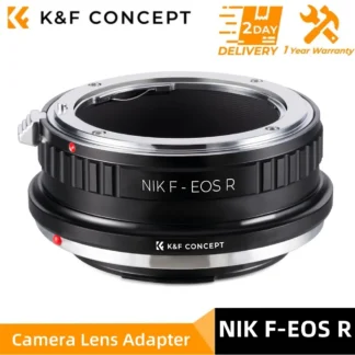 K & F Concept-adaptador de montaje de lente NIK F-EOS R, Compatible con Nikon F Mount Lens a Canon EOS R RF Mount para R3 RP R5 R6 cuerpo de cámara