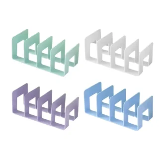 Sujetalibros multicolores ABS, diseño divisor ajustable ecológico para estudio, escritorio de oficina, multicolor, ahorro de espacio, esencial para la escuela