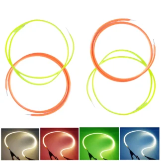 Bombilla Led Edison de filamento suave DC3V 38 80 130 255 300mm diodos LED DIY filamento Flexible iluminación de lámpara decorativa de Navidad