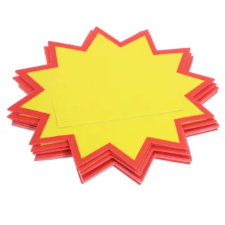 10 Uds. Etiquetas de precios en blanco, señales de venta al por menor de supermercado de colores brillantes, etiquetas prácticas para exhibición de etiquetas de venta al por menor, etiquetas de precios