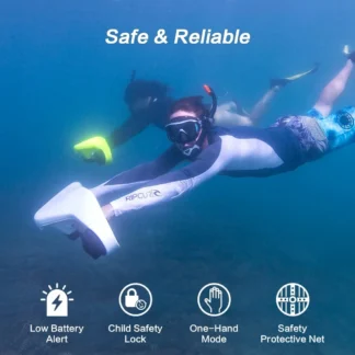 CAMORO-patinete submarino con Motor Dual de 600W, propulsor eléctrico con batería de 128WH, tiempo de ejecución de 35 minutos, patinete marino Compatible con 3 velocidades