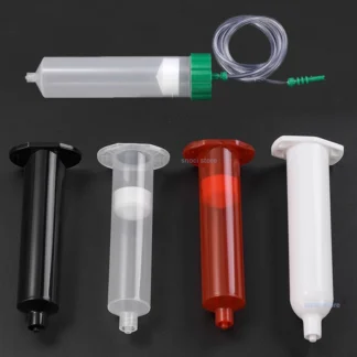 Dispensador de líquidos de 5CC-500CC, adaptador de puntas Luer Lock de hélice de plástico, barril de jeringa, boquilla dispensadora de pegamento para laboratorio