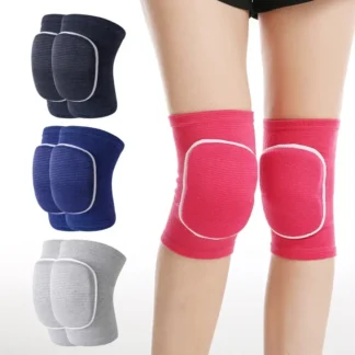 Protector de rodilla elástico, rodillera de esponja gruesa para entrenamiento de baile, rodilleras de compresión deportiva
