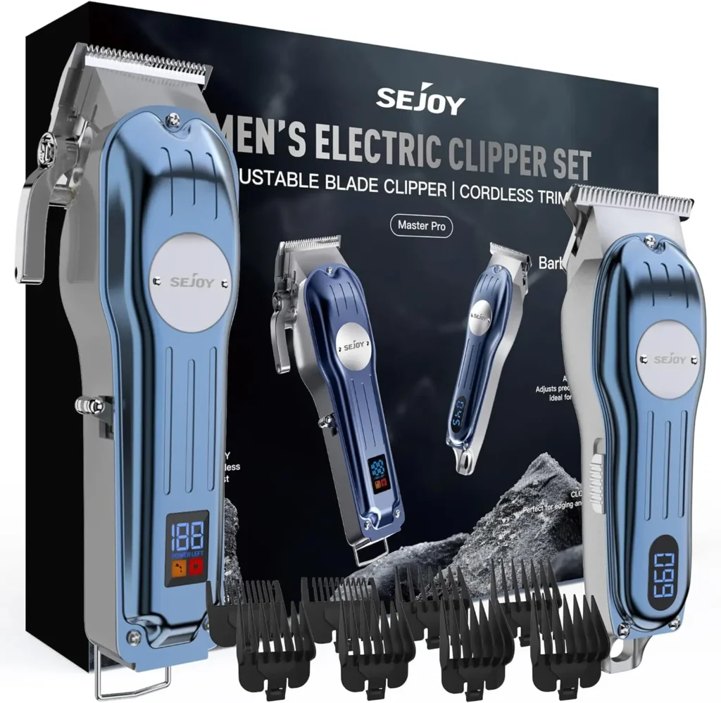 SEJOY-cortadora de pelo profesional para hombres, cortapelos y recortadoras inalámbricas, juego de aseo, máquina de corte de pelo para la familia