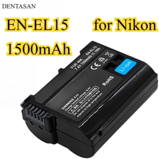 Batería de repuesto de alta capacidad EN-EL15 de 1500mAh para Nikon D850 D810 D750 D7500 D610 D600 Z6 Z7